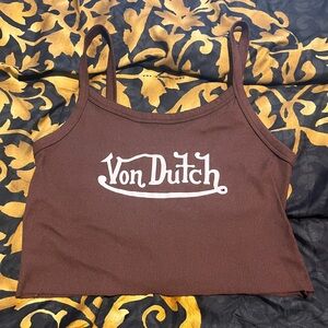 No Boundaries Brown Crop Top